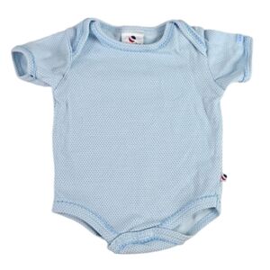 Absorba Vintage Scalloped Stitch Short Sleeve Onsie - 0-3 Months Baby